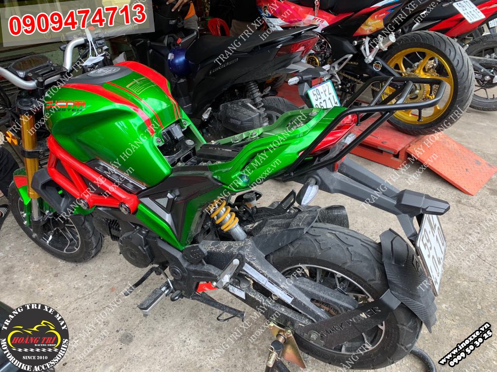 Tổng thể xe Ducati Monster 110cc độ tại Hoàng Trí Shop